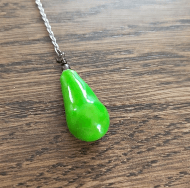Pendule "goutte" - vert
