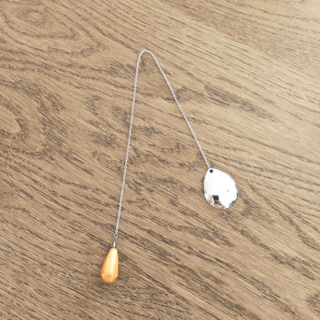 Pendule "goutte" - orange