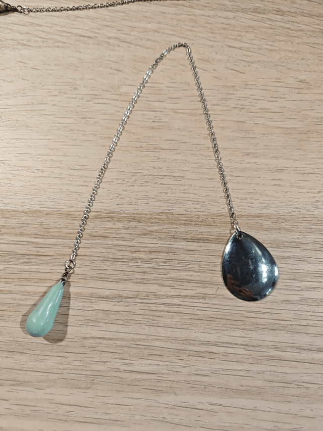 Pendule "goutte" - vert menthe 