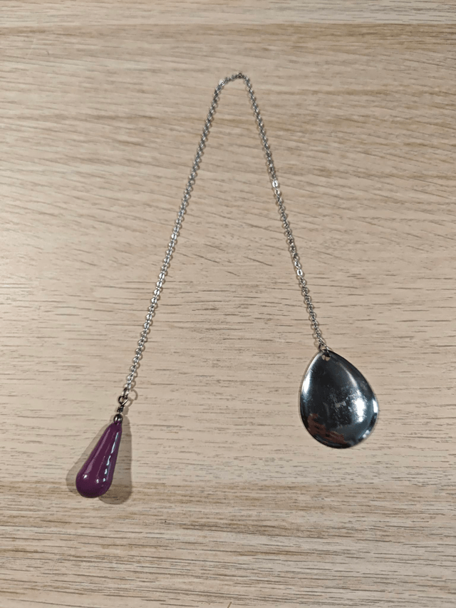 Pendule "goutte" - violet