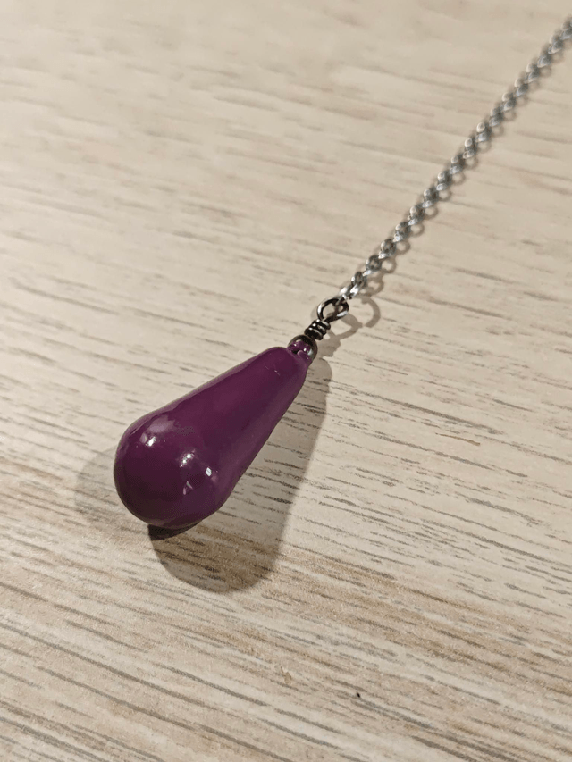 Pendule "goutte" - violet