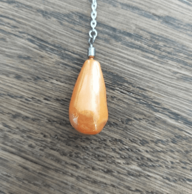 Pendule &quot;goutte&quot; - orange