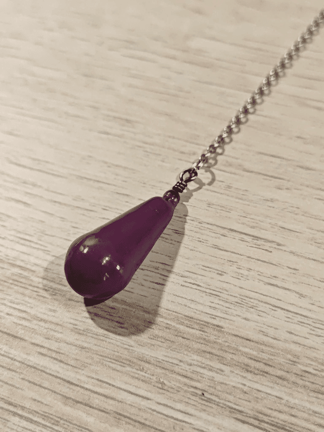 Pendule &quot;goutte&quot; - violet